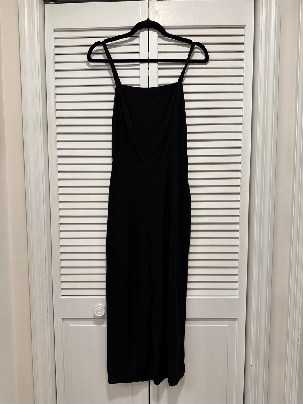 Old Navy Black Spaghetti-Strap Wide-Leg Jumpsuit